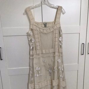 NWOT Anthropologie Odille Lace Tank Dress,  12